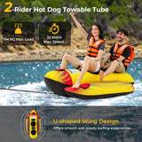 1 or 2 Person Inflatable Towable Tube Banana Boat for Boating