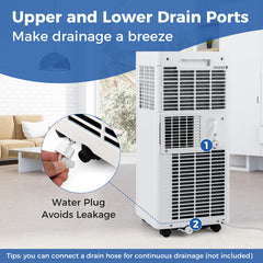 8000/9000 BTU 3-in-1 Portable AC