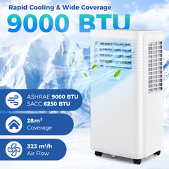 8000/9000 BTU 3-in-1 Portable AC