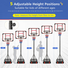 Basketball Hoop Stand 5 Feet-6.8 Feet Height Adjustable