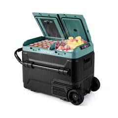 64QT Portable Compressor Fridge Freezer for Vehicles Camping Travel Truck RV Boat