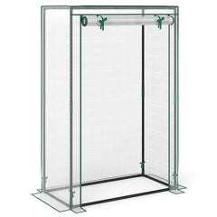 Portable Mini Greenhouse with Roll-Up Zippered Door