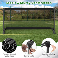 Portable POP Up Toddler Soccer Net with Metal Frame