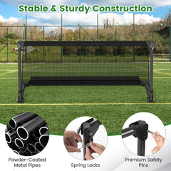 Portable POP Up Toddler Soccer Net with Metal Frame