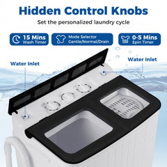 Portable Washing Machine 18 lbs Mini Laundry Machine with 11 LBS Washer