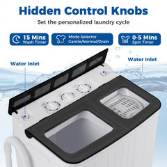 Portable Washing Machine 18 lbs Mini Laundry Machine with 11 LBS Washer