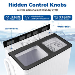 Portable Washing Machine with 18 LBS Washer and 8 LBS Spinner Combo