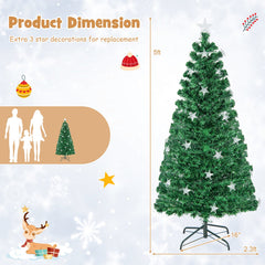 Prelit Fiber Optic Christmas Tree with Warm White Lights