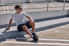 CALTO - Q271 - 2 Inches Taller (Black Noir) - Elevated Leatherette Micro-Perforated Sneakers