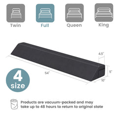 Bed Wedge Pillow with Storage Bag-Full Size