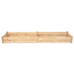 Wooden Vegetable Raised Garden Bed for Backyard Patio Balcony