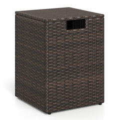 Rattan Propane Tank Cover Patio Hideaway Tank Side Table