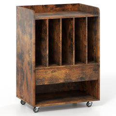 Record Player Stand Turntable Stand with Drawer and Record Holder