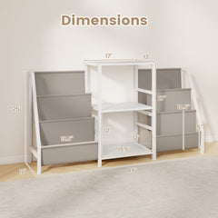 Record Player Stand for up to 200 Albums Turntable Display Stand with 3 Shelves