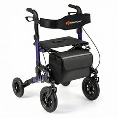 Rollator Walker for Seniors Folding Rolling Walker with Seat