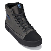 CALTO - S3423 - 2.4 Inches Taller (Grey) - Cap Toe High Top Zip-Up Sneaker Boots