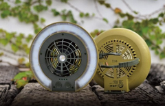 TRU De-LIGHT LiteBreeze LED Multi-Use Multipurpose Disc Fan / Light For Work / Play - Indoor / Outdoor Use