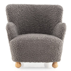 Sherpa Kids Sofa Comfy Toddler Armchair with Solid Rubber Wood Legs