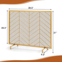38 x 31 Inch Single Panel Fireplace Screen