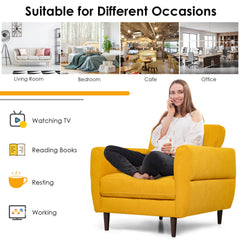 Modern Upholstered Accent Chair Single Sofa Armchair