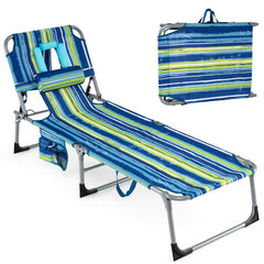 Tanning Chair with Face Arm Holes Folding Chair
