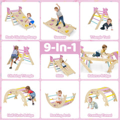 Triangle Set 8-in-1 Foldable Baby Climbing Toys Astronaut/Unicorn Theme