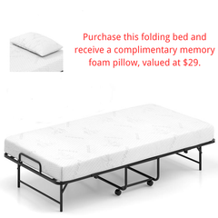 „ÄêFree $29 Pillow with Bed Purchase„ÄëTwin Size Folding Bed with 5 Inch Mattress
