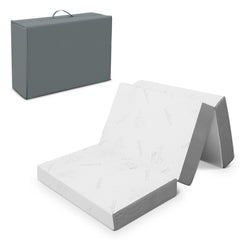 4 Inch Tri-fold Cool Gel Memory Foam Mattress-Twin XL