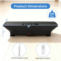Vibration Plate Exercise Machine with Gravity Sensor for Home
