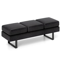 Waiting Room Bench Seating Long Bench with Metal Frame Leg