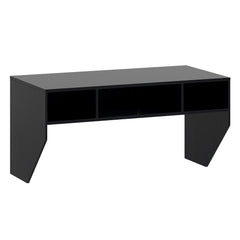Wall-Mounted Computer Desk Floating Laptop Desk with 3 Storage Compartments