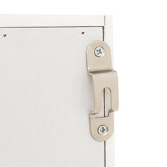 Wall Mounted Jewelry Armoire Organizer with Full-Length Frameless Mirror-White