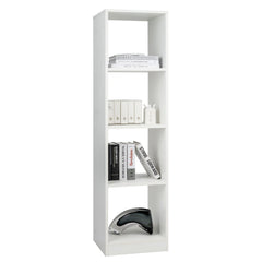 5 Tiers 4-Cube Narrow Bookshelf with 4 Anti-Tipping Kits
