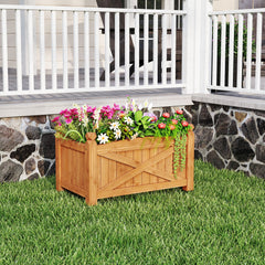 Wooden Raised Garden Bed Drainage Holes for Patio Garden