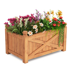 Wooden Raised Garden Bed Drainage Holes for Patio Garden