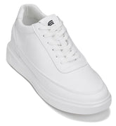CALTO - X1647 - 2.8 Inches Taller (Pure White) - Lightweight Sneakers