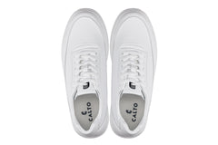 CALTO - X1647 - 2.8 Inches Taller (Pure White) - Lightweight Sneakers