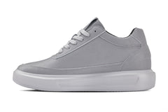 CALTO - X1648 - 2.8 Inches Taller (Pewter Grey) - Lightweight Sneakers