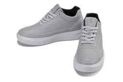 CALTO - X1648 - 2.8 Inches Taller (Pewter Grey) - Lightweight Sneakers