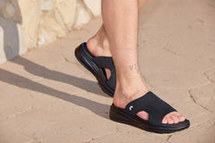 CALTO - X1657 - 2 Inches Taller (Black/Knitted Black)