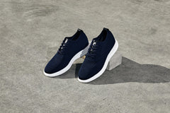 CALTO - X2634 - 2.8 Inches Taller (Night Blue) - Lace Up Casual Walker - Lightweight