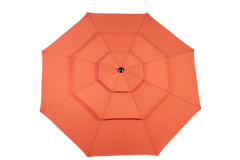 Aluminium 10ft 3-Tier Auto-Tilt Outdoor Patio Umbrella - Orange