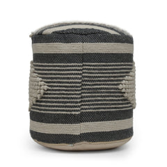 Diamond Handcrafted Cylindrical Pouf