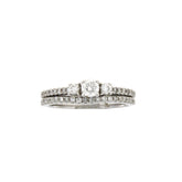 .45ct Diamond Engagement Ring Set 14KT White Gold