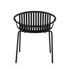 Modern Simple Art Style Patio Dining Chairs with Breathable Design (Set of 2)