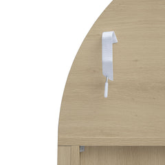 70.28" Tall Arched Kitchen Pantry Cabinet