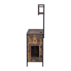 2 in 1 Pet Friendly Dog Crate Composite Desk Hutch