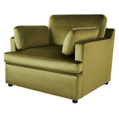 Mirod Oversized Velvet Accent Chair with Armrest Cushions