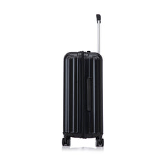 ABS Spinner Wheel Luggage Carry On Suitcase with Cup Holder and USB Port