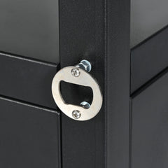 K&K 54.5' Outdoor Kitchen Island with Stainless Steel Tabletop and Storage